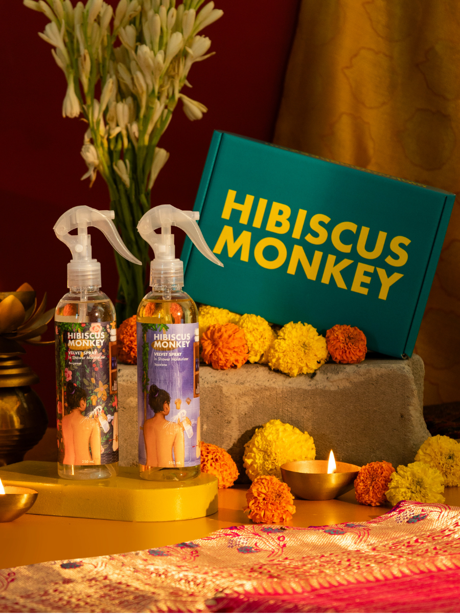 Hibiscus Monkey Velvet Spray In Shower Body Moisturizer