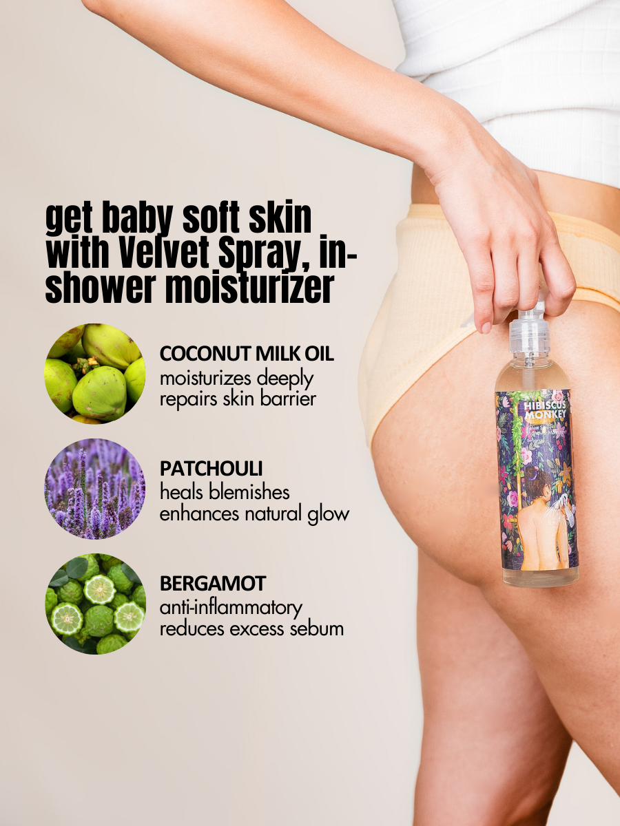 Hibiscus Monkey Velvet Spray In Shower Mositurizer Ingredients