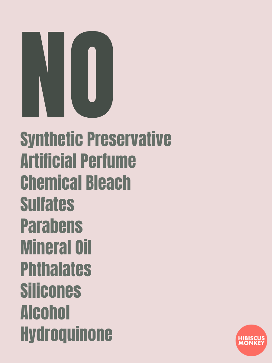 List of ingredients not used in cuddels knee and elbow balm