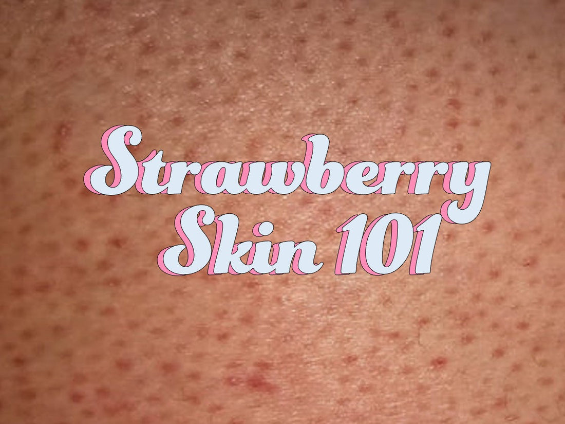 strawberry skin treatment with body moisturizer