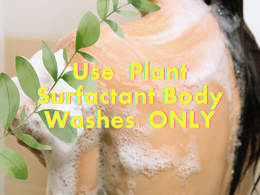 Plant surfactant body wash for sensitive skin