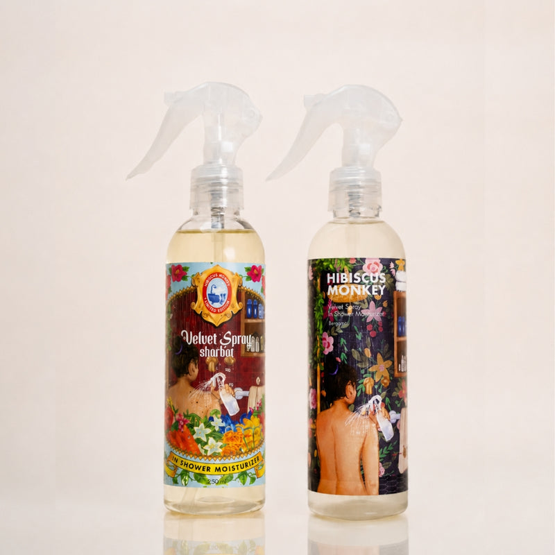 Velvet Spray Body Moisturizer Mixed Bundle - Sharbat & Bergamot