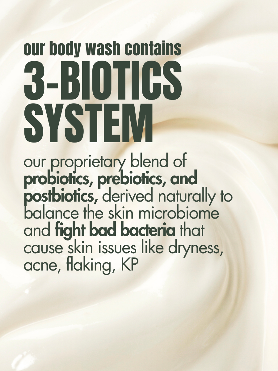 3 biotics used in body wash 