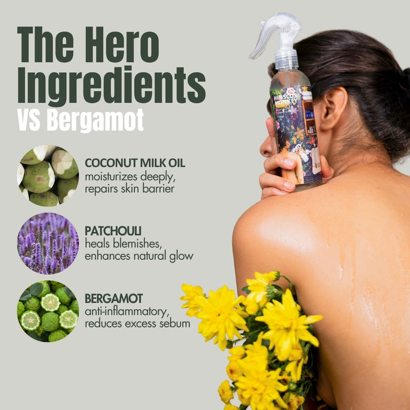 Velvet Spray Body Moisturizer Mixed Bundle - Sharbat & Bergamot