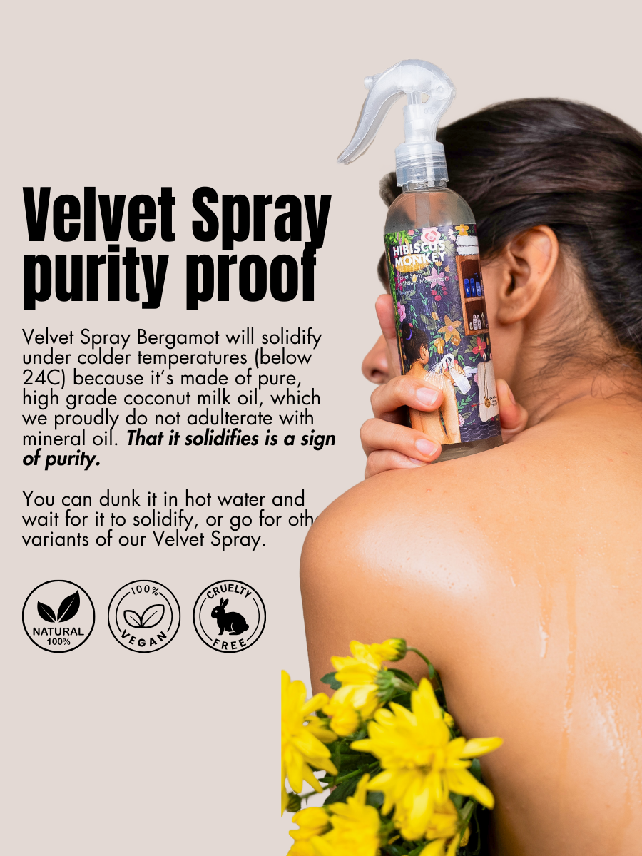 Hibiscus Monkey refreshing velvet spray In Shower Body Moisturizer
