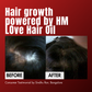 Before and after using Hibiscus Monkey Hair Growth Oil
