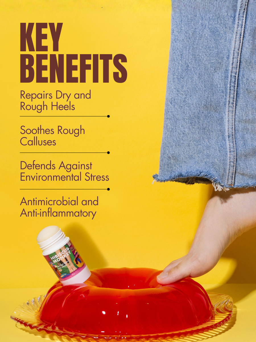 Benefits of using foot cream with balm texture by Hibiscus Monkey