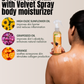 Benefits of Velvet spray in-shower body moisturizer
