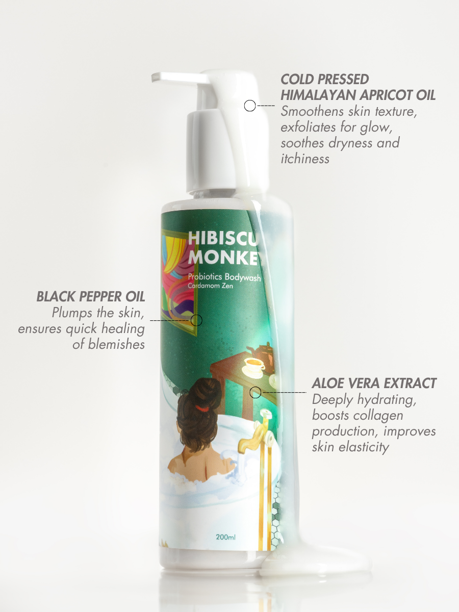 Ingredients used in probiotics body wash 