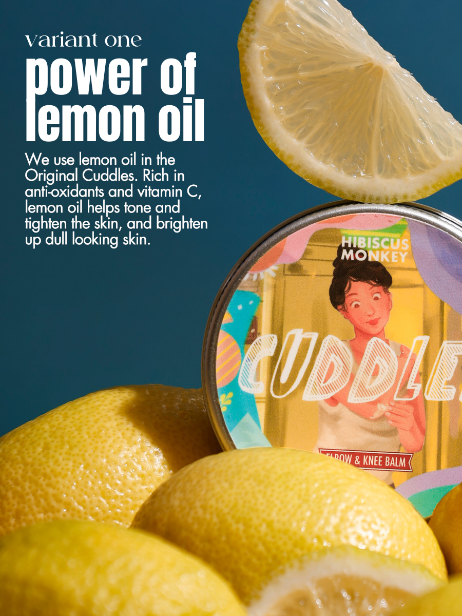 Lemon variant cuddles elbow and knee balm
