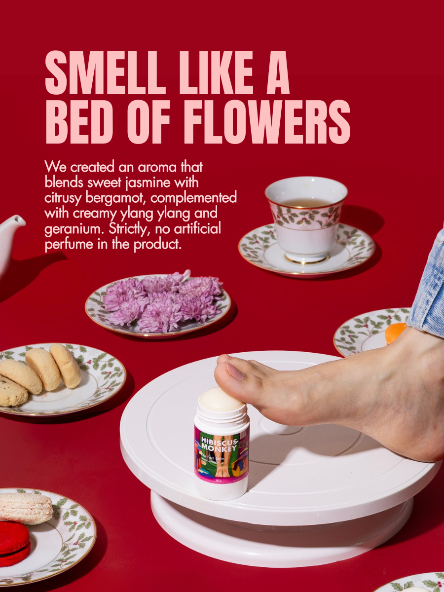 A soothing crack cream in balm texture with a pleasant floral fragrance