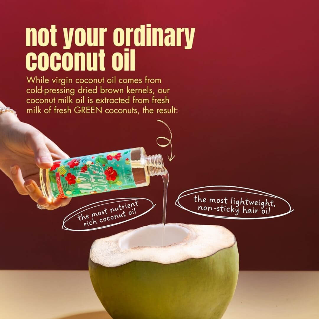 Hair growth oil with coconut oil
