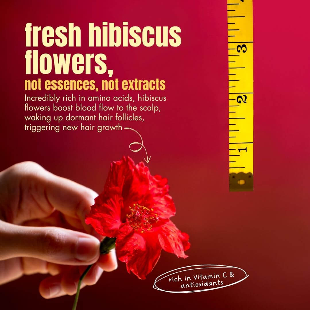 Hair growth oil with Hibiscus Flower